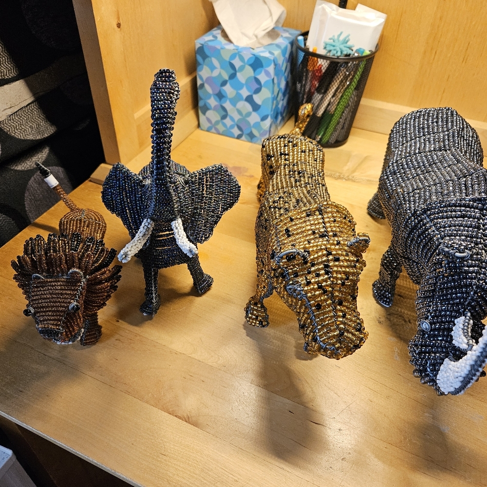 Hand made South African animals